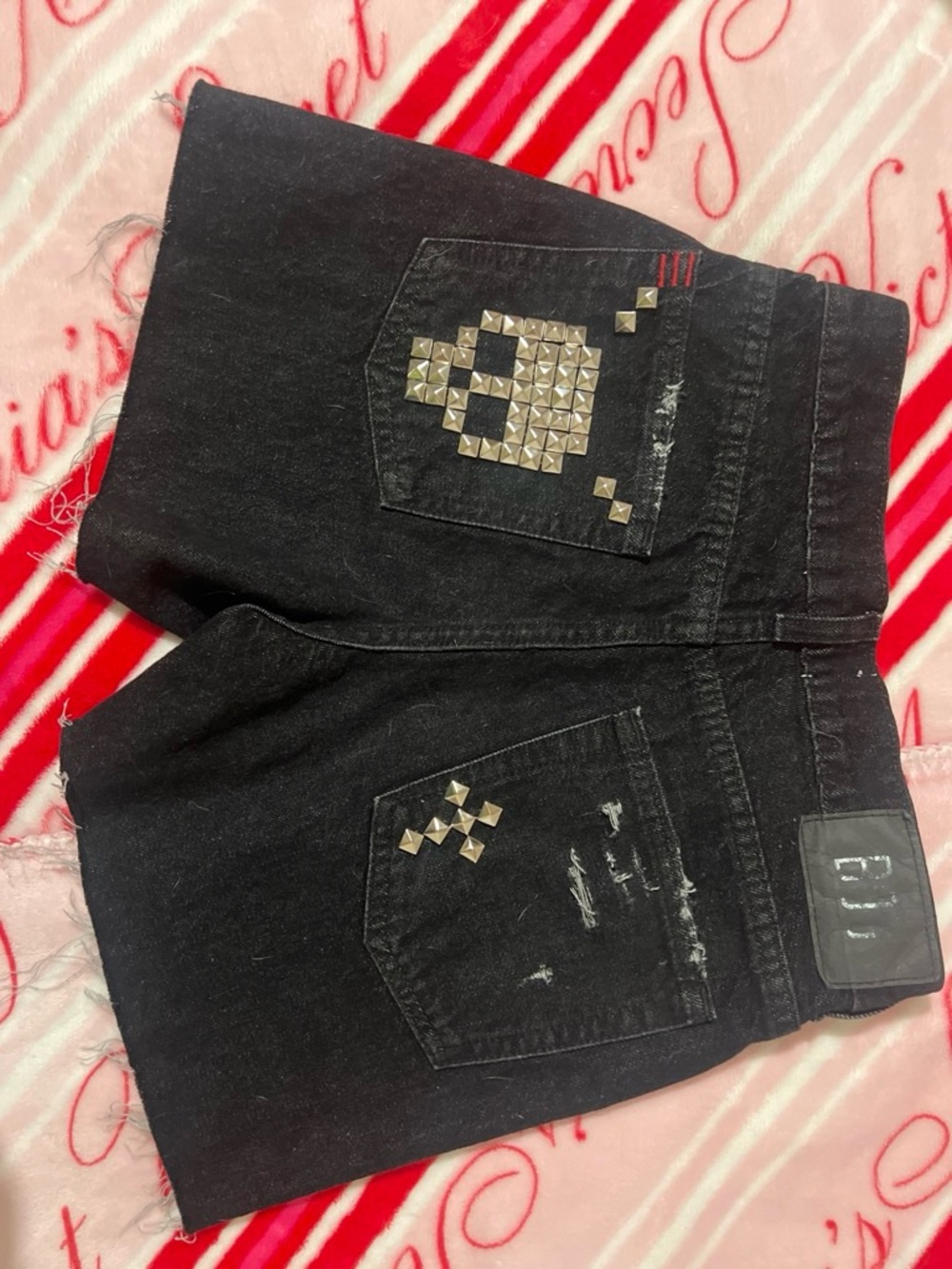 Black Studded Women's Jeans Shorts - Brand: BDG